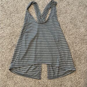 Zyia Gray Nimbus Split Back Tank